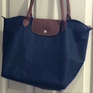Longchamp Le Pliage Navy Tote